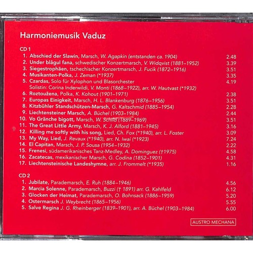 CD Harmoniemusik Vaduz -von Ost nach West, Ltg Ernst Lampert