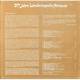 Occ. LP Vinyl: 20 Jahre Ländlerkapelle Heirassa - Doppelalbum
