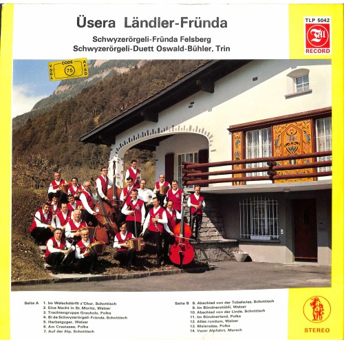 CD-Kopie von Vinyl: Schwyzerörgeli-Fründa Felsberg - Üsera Ländler-Fründa - 1971