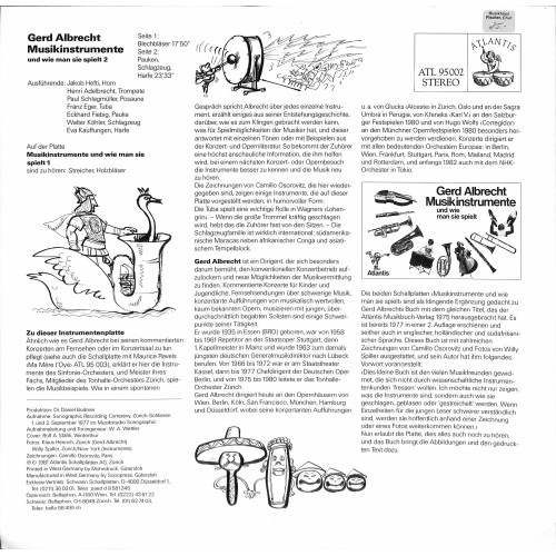 CD-Kopie von Vinyl: Gerd Albrecht - Musikinstrumente und wie man sie spielt - Vol. 2