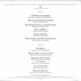 CD-Kopie von Vinyl: Peter Zinsli und sini Ländlerfründa - Peter's Wunschkonzert - 1985