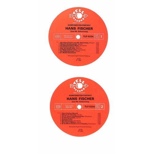 CD-Kopie von Vinyl: Schwyzerörgeli-Fründa Felsberg - Hans Fischer Komponisten-Porträt - 1982