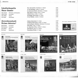 CD-Kopie von Vinyl: Ländlerkapelle Hans Gasser, Accordeonduett Holzer-Schuler