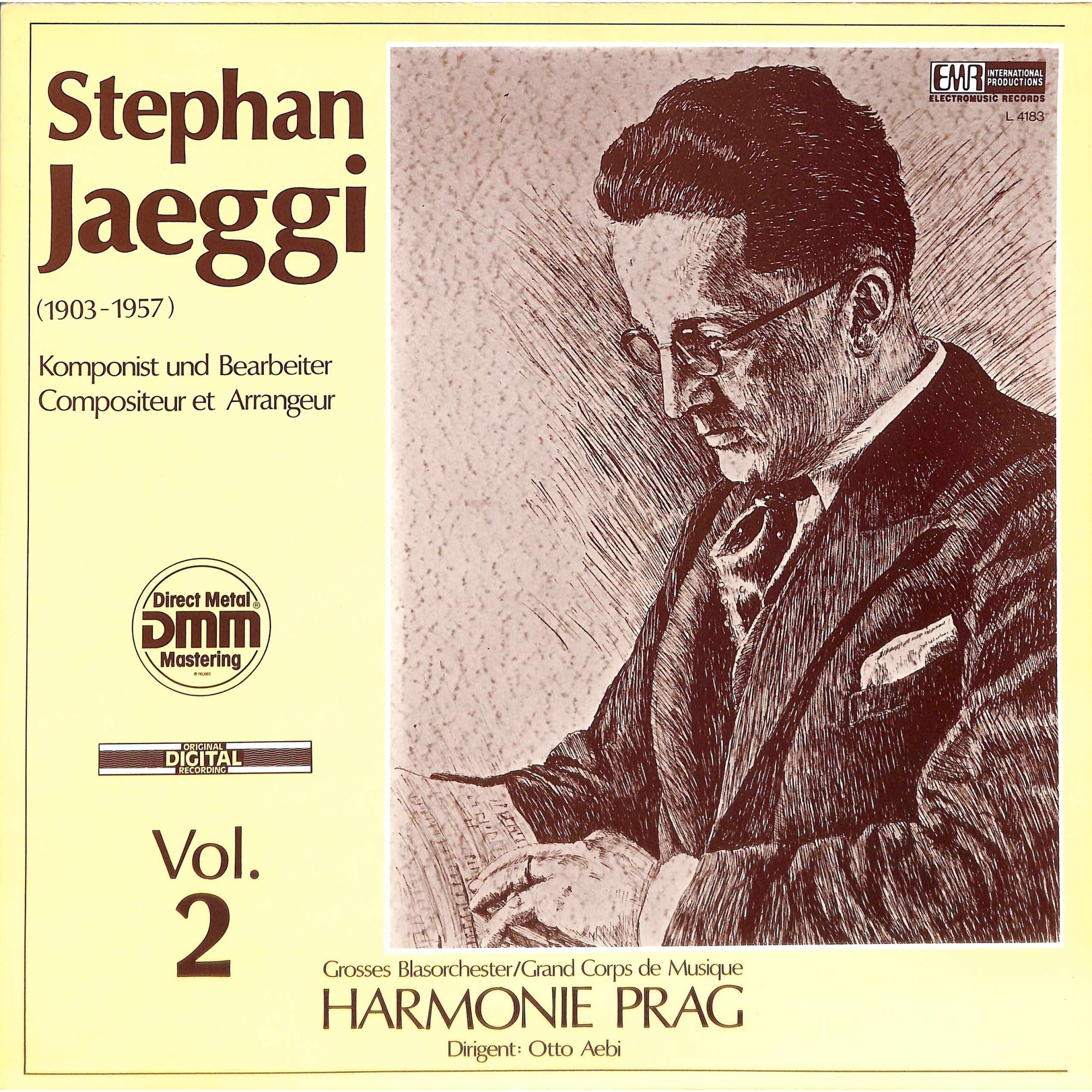 CD-Kopie von Vinyl: Grosses Blasorchester Harmonie Prag Dir. Otto Aebi - arr. Stephan Jaeggi, Vol. 2 CD-Kopie von Vinyl: Grosses Blasorchester Harmonie Prag Dir. Otto Aebi - arr. Stephan Jaeggi, Vol. 2