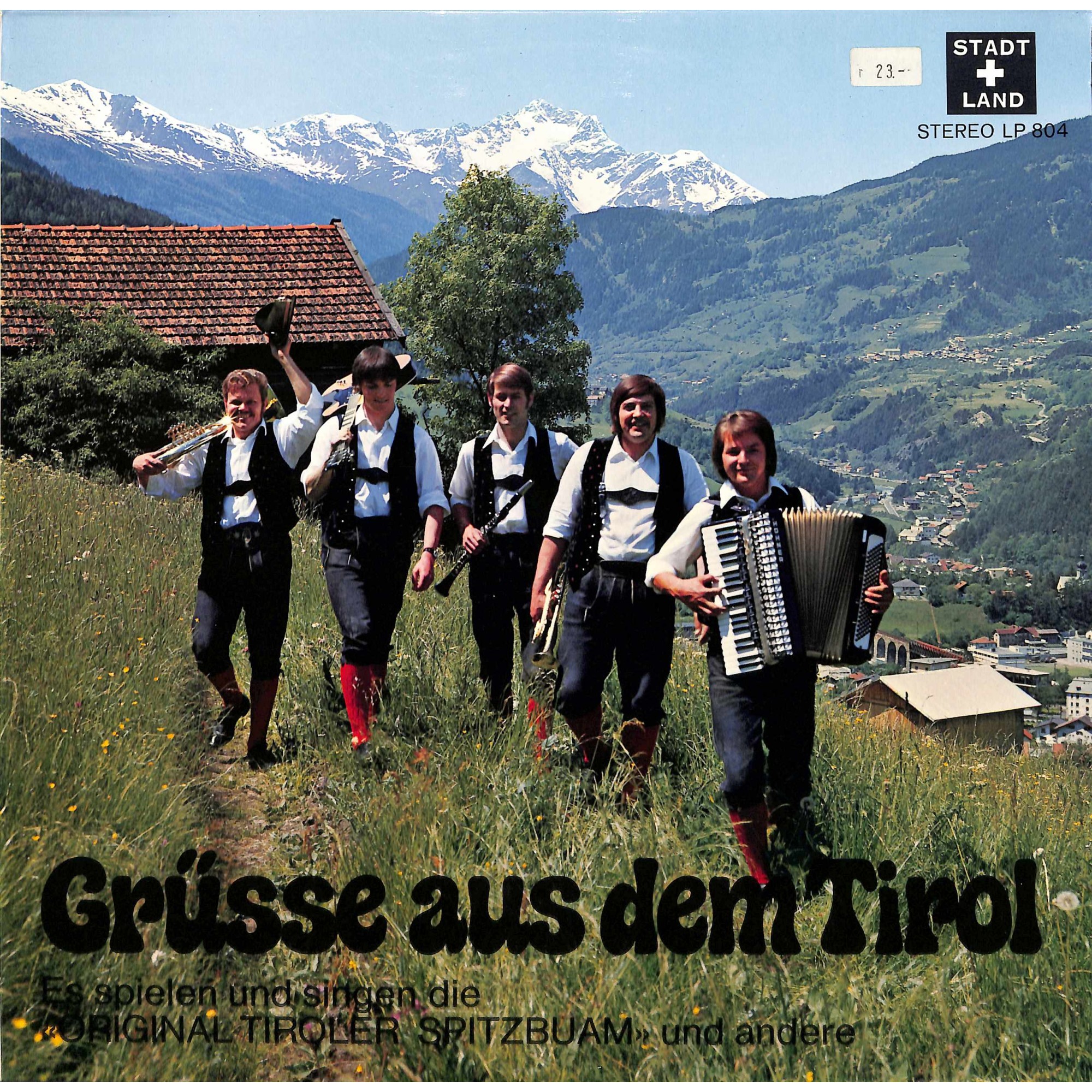 CD-Kopie von Vinyl: Original Tiroler Spitzbuam - Grüsse aus dem Tirol - 1973 CD-Kopie von Vinyl: Original Tiroler Spitzbuam - Grüsse aus dem Tirol - 1973