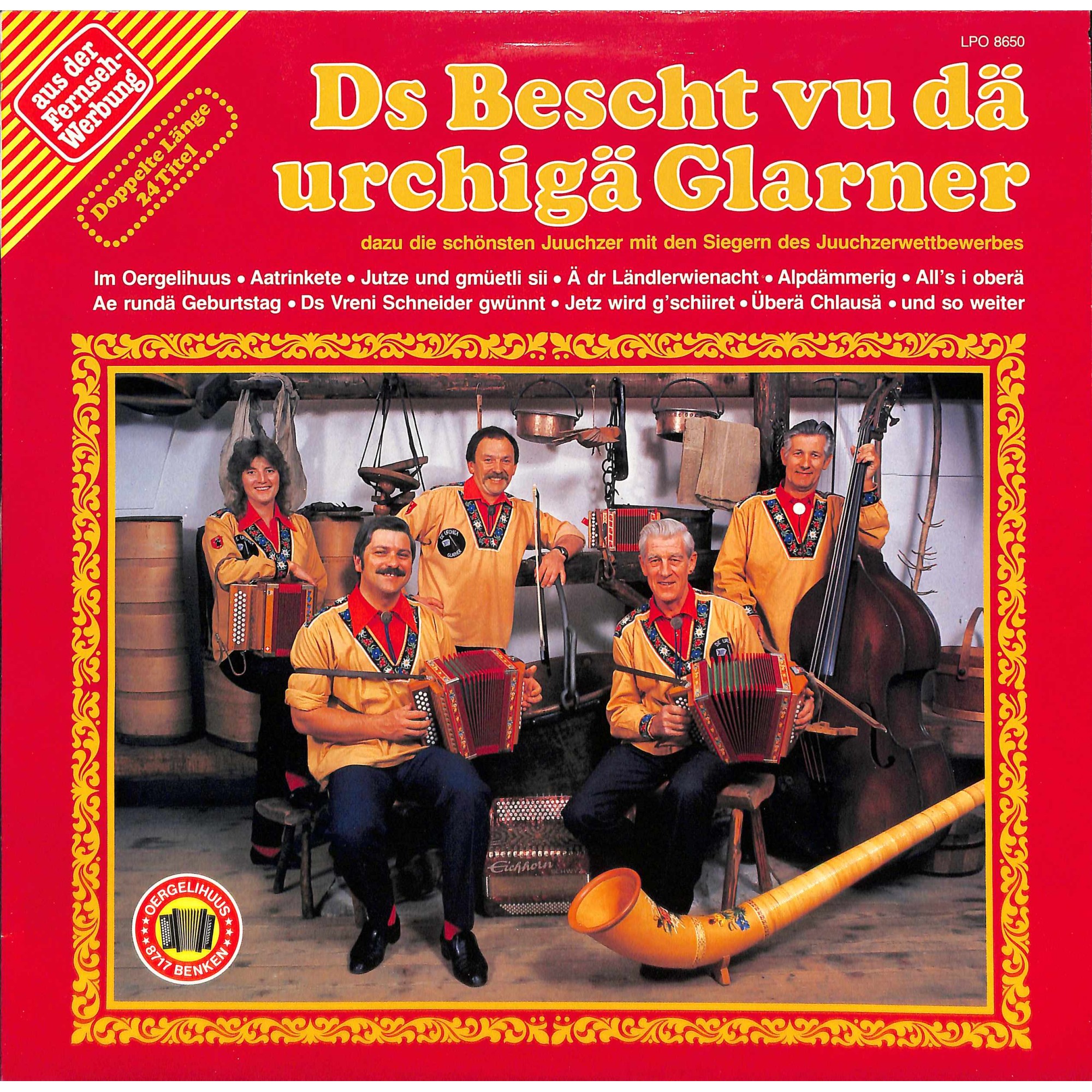 CD-Kopie von Vinyl: Ds Bescht vu dä urchigä Glarner - LPO 8650 - 1986 CD-Kopie von Vinyl: Ds Bescht vu dä urchigä Glarner - LPO 8650 - 1986