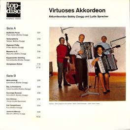 CD-Kopie von Vinyl: Bobby Zaugg und Lydia Sprecher - Virtuoses Akkordeon CD-Kopie von Vinyl: Bobby Zaugg und Lydia Sprecher - Virtuoses Akkordeon