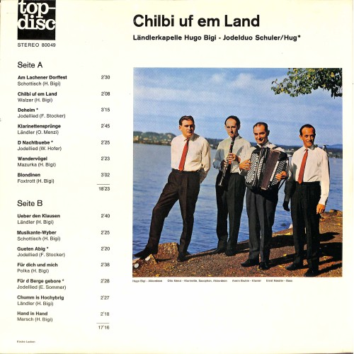 CD-Kopie von Vinyl: Ländlerkapelle Hugo Bigi - Schuler/Hug - Chilbi uf em Land