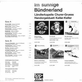 CD-Kopie von Vinyl: Ländlerkapelle Churer-Gruess, Keller-Keller - Im sunnige Bündnerland - 1973