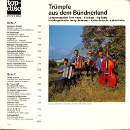 CD-Kopie von Vinyl: Trümpfe aus dem Bündnerland - Töni Heinz, Via Mala, Alp Stätz u.a. 