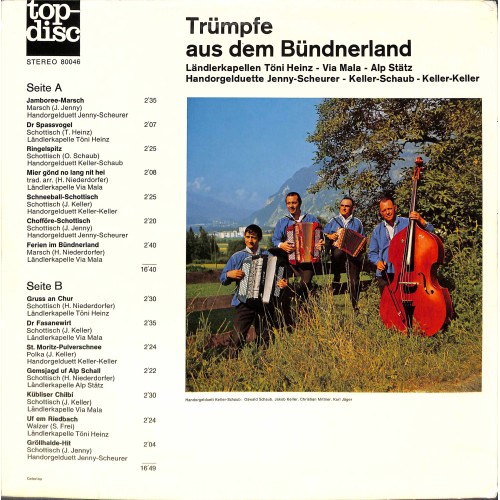 CD-Kopie von Vinyl: Trümpfe aus dem Bündnerland - Töni Heinz, Via Mala, Alp Stätz u.a. 