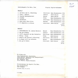 CD-Kopie von Vinyl: 50 Jahre Schweizer Folklore - Ländlerkapelle Via Mala - 1984 CD-Kopie von Vinyl: 50 Jahre Schweizer Folklore - Ländlerkapelle Via Mala - 1984