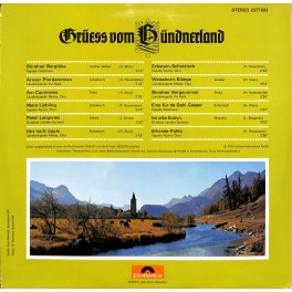 CD-Kopie von Vinyl: Grüess vom Bünderland - Kapelle Grischuna, Via Mala, Rhätia u.a.  - 1973