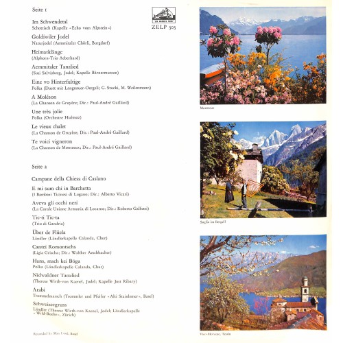 CD-Kopie von Vinyl: Vier Sprachen - Ein Land = Quatre Langues - Un Pays = Quattro Lingue - Un Paese = Quater Lungatgs - Ina Tiara