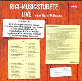 CD-Kopie von Vinyl: Rigi-Musigstubete - Live Mit Em Burtel M. Bezzola - 1978 CD-Kopie von Vinyl: Rigi-Musigstubete - Live Mit Em Burtel M. Bezzola - 1978