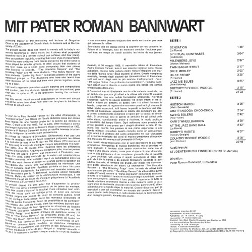 CD-Kopie von Vinyl: Kloster Einsiedeln - Die Studentenmusik spielt moderne Rhythmen - 1977