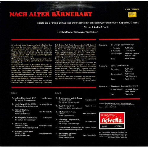Nach alter Bärnerart - Kappeler/Gasser, d Bärner Ländlerfründä, Oberländer Schwyzerörgeliduett