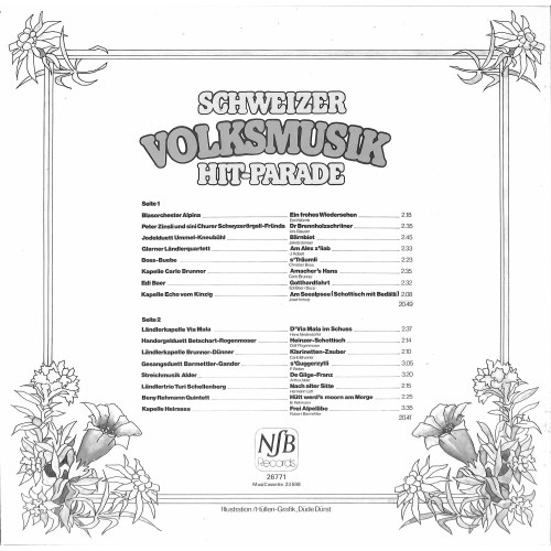 CD-Kopie von Vinyl: Schweizer Volksmusik Hit-Parade - 1977