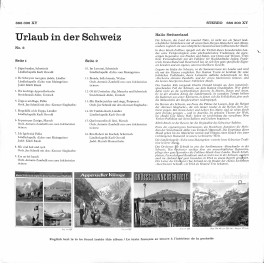 CD-Kopie von Vinyl: Urlaub in der Schweiz No. 2 - diverse