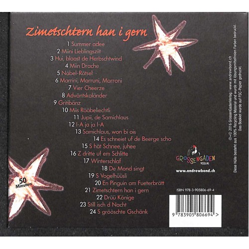CD Zimetschtern han i gern - Andrew Bond