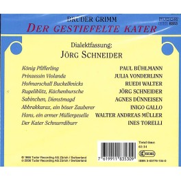 CD der gestiefelte Kater - Hörspiel mit Jörg Schneider u.a.