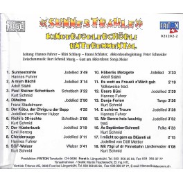 CD Sunnestrahle - Kinderjodlerchörli Unteremmental CD Sunnestrahle - Kinderjodlerchörli Unteremmental