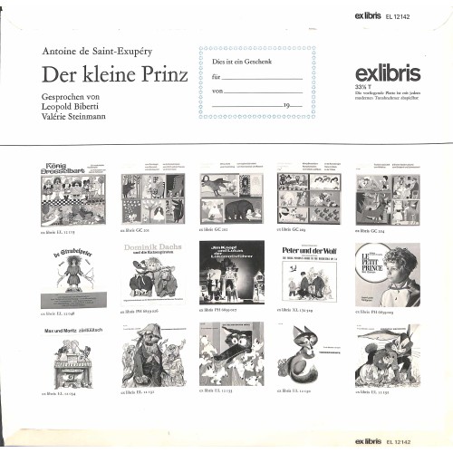 CD + LP:  Der kleine Prinz - Leopold Biberti und Valérie Steinmann - Antoine de Saint-Exupéry