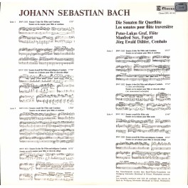 CD + LP: Peter-Lukas Graf, Manfred Sax, Jörg Ewald Dähler - BACH die Sonaten für Querflöte  2LPs