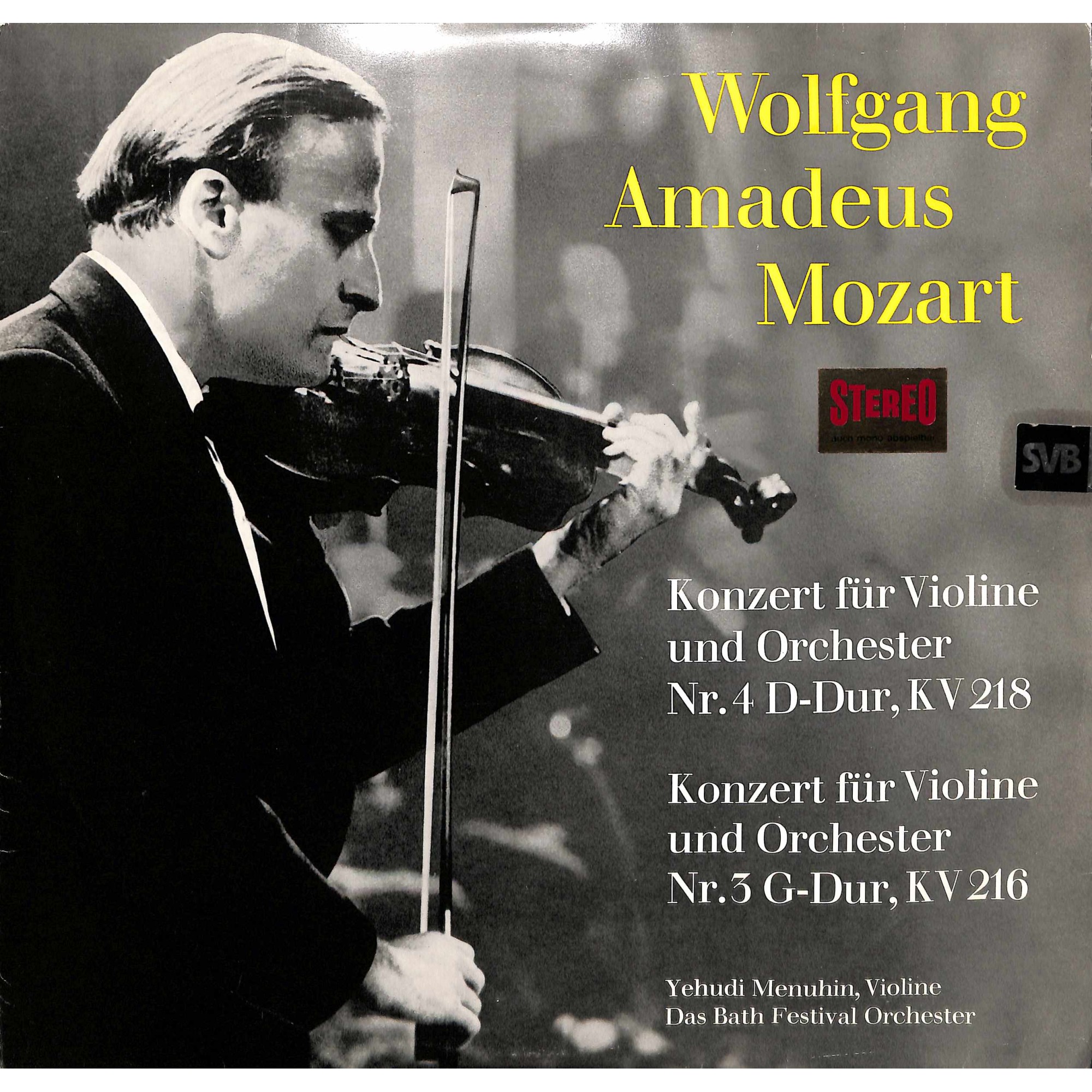 CD + LP: Yehudi Menuhin und das Bath Festival Orchester - Wolfgang Amadeus Mozart CD + LP: Yehudi Menuhin und das Bath Festival Orchester - Wolfgang Amadeus Mozart