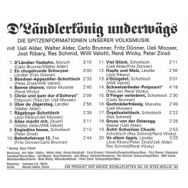 CD D'Ländlerkönig underwägs - diverse - 1992
