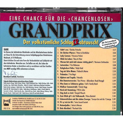 CD Grandprix Eine Chance für die Chancenlosen - 2. Chance