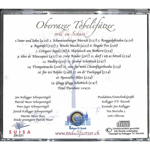 CD Obervazer Töbelifätzer - Voll im Schuss
