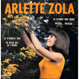 Occ. EP Vinyl: Je n'aime que vous - Arlette Zola