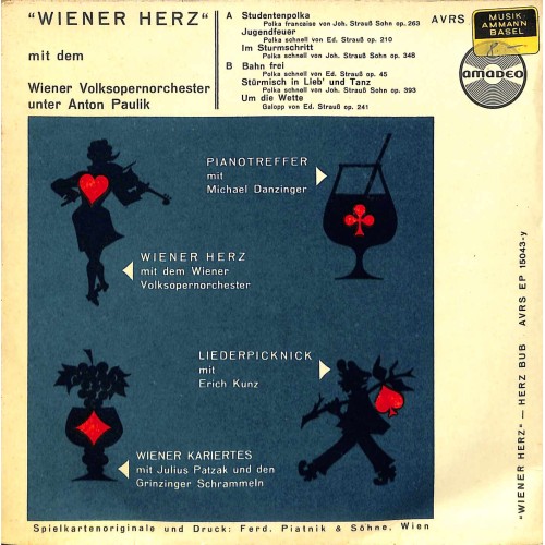 Occ. EP Vinyl: Wiener Herz - Wiener Volksopernorchester Ltg. Anton Paulik