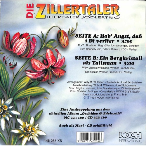 Occ. Single Vinyl: Die Zillertaler - Hab' Angst dass i Di verlier
