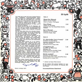 Cd-Kopie von EP Vinyl: Wysel Gyr - EP - Rarität von 1977 - Wysel Gyr Marsch u.a. - 33 UpM