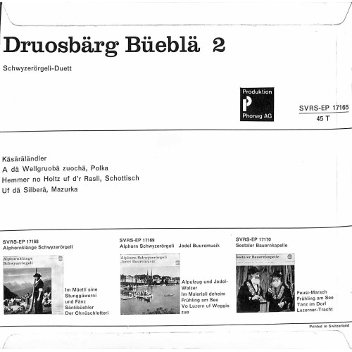 Occ. EP Vinyl: Druosbärg Büeblä 2