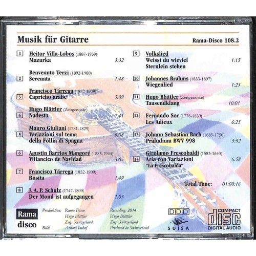 CD Hugo Blättler, Gitarrist - Tausendklang