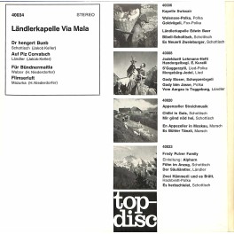 Occ. EP Vinyl: Ländlerkapelle Via Mala - Dr hengert Bueb