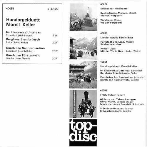 Occ. EP Vinyl: Handorgelduett Morell-Keller - Im Kieswerk z'Untervaz
