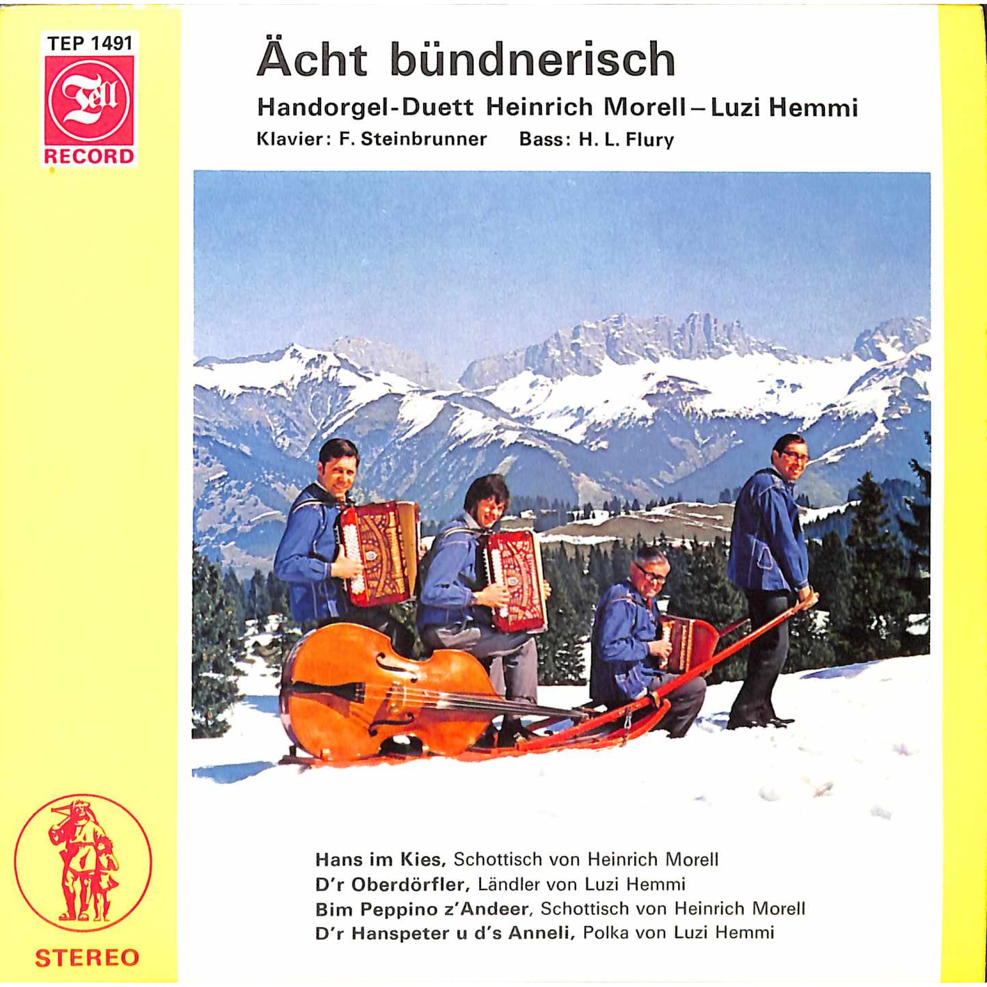 Occ. EP Vinyl: Handorgel-Duett Heinrich Morell - Luzi Hemmi - Ächt bündnerisch Occ. EP Vinyl: Handorgel-Duett Heinrich Morell - Luzi Hemmi - Ächt bündnerisch