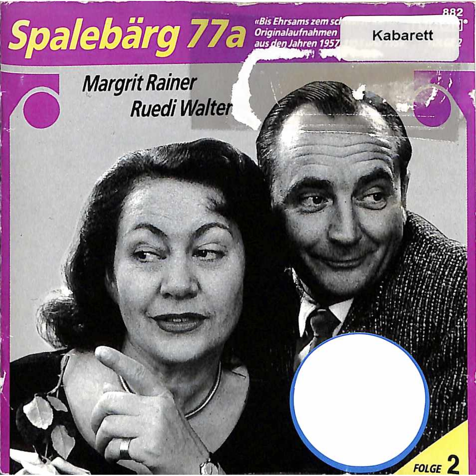 CD Spalebärg 77a - Margrit Rainer & Ruedi Walter, Folge 2 CD Spalebärg 77a - Margrit Rainer & Ruedi Walter, Folge 2