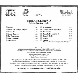 CD Seine schönsten Lieder - Emil Grolimund