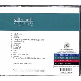 CD Anthologie 1978-80 - Walter Lietha