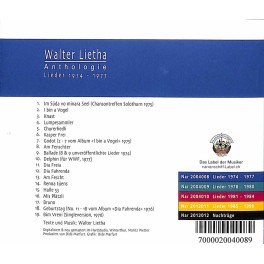 CD Anthologie 1974-77 - Walter Lietha