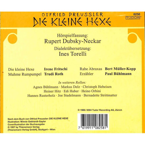 CD die kleine Hexe - Hörspiel mit Ines Torelli - Otfried Preussler
