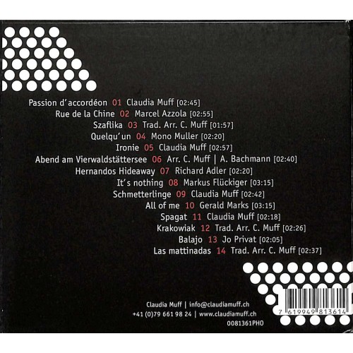 CD Passion d'accordéon - Claudia Muff