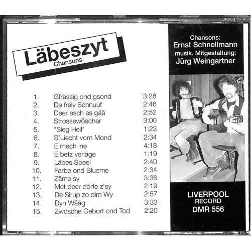 CD Ernst Schnellmann - Läbeszyt - Chansons