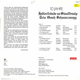 CD-Kopie von Vinyl: 10 Jahre Jodlerfr. Stauffenalp & Trio Oesch CD-Kopie von Vinyl: 10 Jahre Jodlerfr. Stauffenalp & Trio Oesch