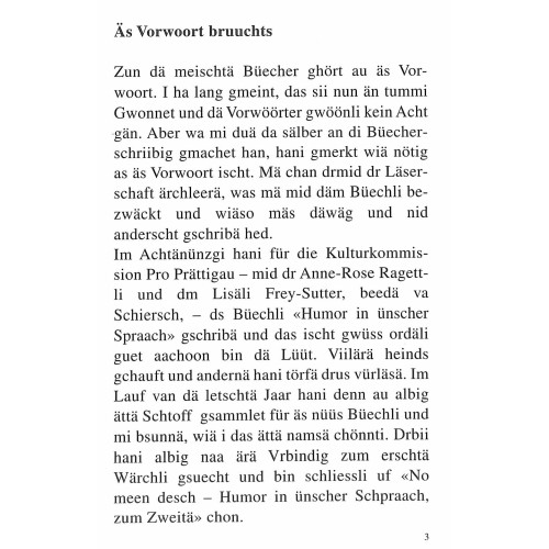Buch: No meen desch - Humor in ünscher Schprääch - zum Zweitä - Fluri Aliesch